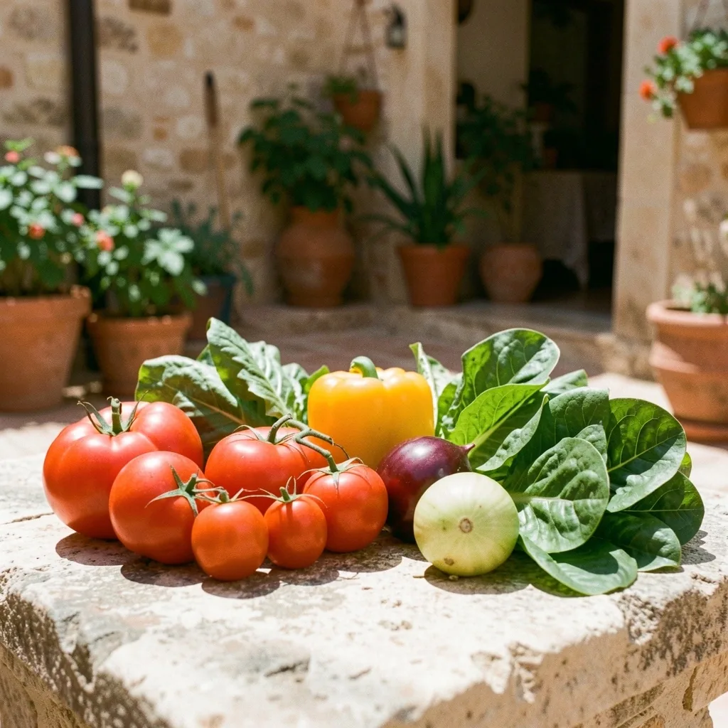 Vegetales frescos de la huerta murciana