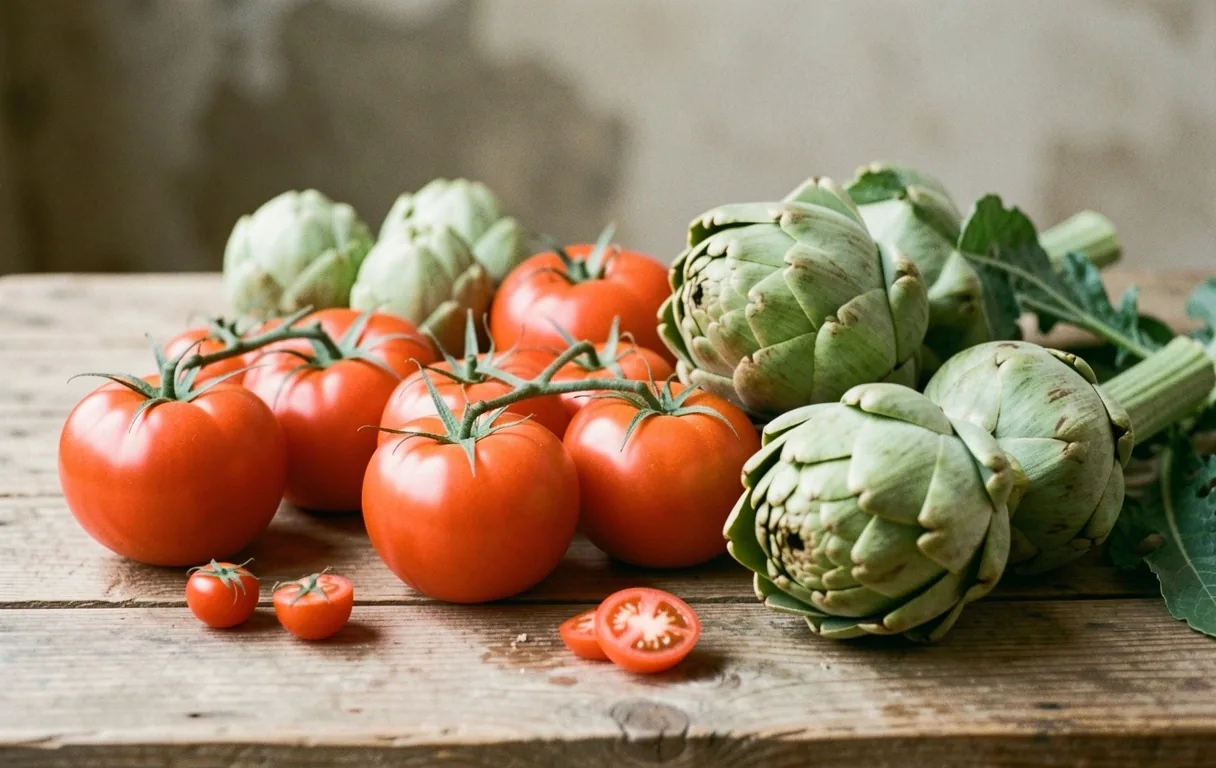 Vegetales frescos de la huerta murciana